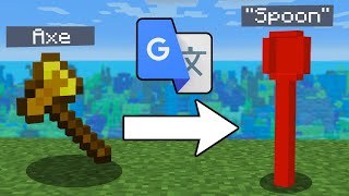 I Google Translated Minecraft Items 1000 Times [upl. by Silma]