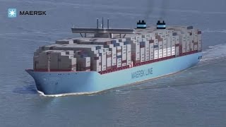 Maersk Line  TripleE The largest most efficient ship in the world [upl. by Chet804]