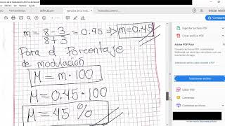 😃ejercicios resueltos sobre la modulación de amplitud😃😁🍎🥦 clase 2 [upl. by Mercie]