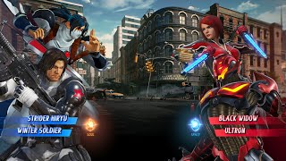 Marvel vs Capcom Infinite  Strider HiryuWinter Soldier vs Black WidowUltron [upl. by Nordgren]