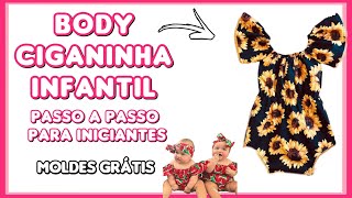 COMO FAZER BODY CIGANINHA INFANTIL  Passo a passo para iniciantes [upl. by Annerol]