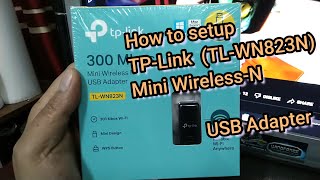 Installation of TPLink WirelessN USB Adapter [upl. by Aikem]