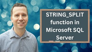 STRINGSPLIT Splitting strings into multiple rows using SQL Server using a delimiter or separator [upl. by Freeland]