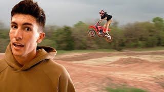 I CANT BELIEVE HE JUMPED THAT ON A PIT BIKE [upl. by Piero]