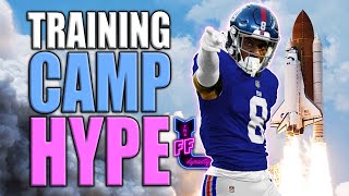 SKYROCKETING ROOKIES  NFL TRAINING CAMP HYPE  Dynasty Fantasy Football [upl. by Travers]