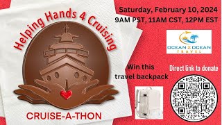 Helping Hands 4 Cruise A Thon  Travel Bag drawing [upl. by Noeled]