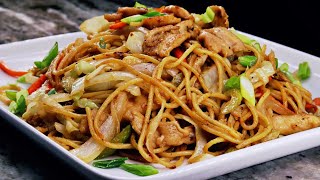 Chicken Lo Mein Recipe  Easy delicious and Healthier [upl. by Dinsmore]