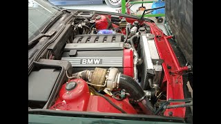 BMW E34 M50B25 turbo Javított  Repaired [upl. by Dyan]