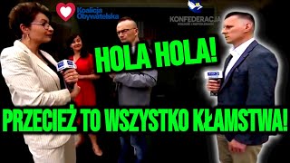 REŻIMOWA REDAKTORKA TVP NATYCHMIAST PRZERWAŁA PROGRAM po UJAWNIENIU KŁAMSTW przez KONFEDERATĘ [upl. by Hellman227]