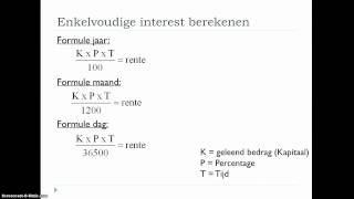 Enkelvoudige interest [upl. by Aia]