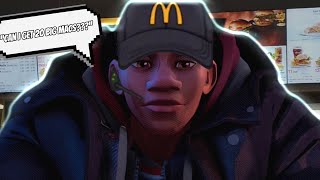 Miles Morales Gets A Job At MCDONALDS [upl. by Earley]