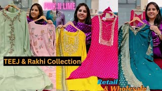 TEEJ amp Rakhi Collection at Pink n Lime  Wholesaler amp Retailer of Delhi [upl. by Eisus]