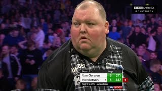 Best Match of Night 5 Michael van Gerwen 66 John Henderson  FULL MATCH  Thursday Night Darts [upl. by Nilyarg]