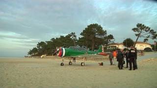 Arcachon  atterrissage durgence dun avion [upl. by Sidman]