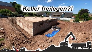 Keller zum Abdichten freilegen  Tiltrotator  Greifkasette im Härtetest  Baustellentagebuch [upl. by Etnaik]