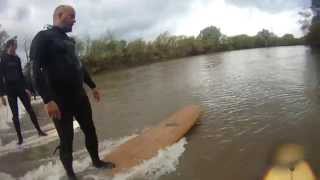 severn bore maisemore october 2014 [upl. by Denten]