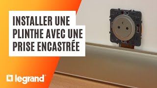 Plinthe déco Céliane Legrand  comment installer une plinthe avec une prise électrique encastrée [upl. by Anerys]