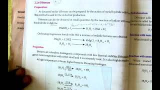 12th chemistry unit2 Diborane preparation properties structure uses [upl. by Jard747]