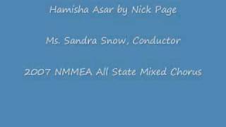 quotHamisha Asarquot by Nick Page2007 NMMEA AllState Mixed Chorus [upl. by Ernest197]