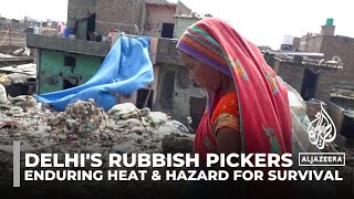 India Rubbish Pickers in Delhi Endure Extreme Heat and Toxic Air for Daily Wage [upl. by Ennoved]