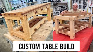 Coffee table build with lots of joinery [upl. by Naman]