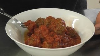 HOME MADE ITALIAN MEATBALLS POLPETTE CON SUGO theitaliancookingclasscom [upl. by Anavlis555]