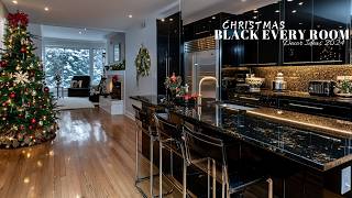 Christmas in Black Bold Elegance for Every Room Décor Ideas [upl. by Tedmann319]