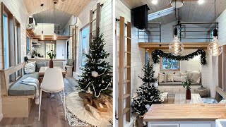 INCREDIBLY BEAUTIFUL TINY HOUSES WITH XMAS DECOR [upl. by Annahsad652]