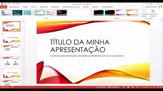 PowerPoint 2013 em diante  Apresentação de slides profissional em poucos minutos [upl. by Yovonnda390]