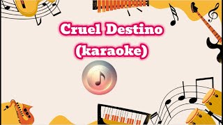 CRUEL DESTINO KARAOKE [upl. by Ileak]