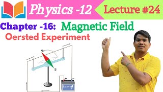 Oersted Experiment  Grade12 Physics Lecture24  Chapter16 Magnetic Field  By CLC Sir [upl. by Ishmael]