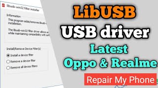 libusb driver install  libusb driver install umt  libusb filter driver for mtk port repairmyphone [upl. by Oirelav]