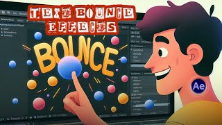 Text Bounce Effects in Adobe After Effects  No Expressions [upl. by Ajna]