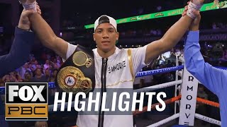 David Morrell Jr with an impressive 1st round KO of Mario Cazares  HIGHLIGHTS  PBC ON FOX [upl. by Norry]