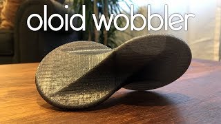 3D Printed Oloid Wobbler rolling Sculpture [upl. by Waller]