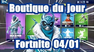 Fortnite  La boutique du jour du 4 Janvier  Ninja du froid [upl. by Eizeerb205]