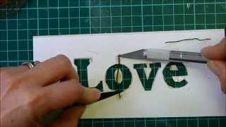 Easy stencil cutting by hand [upl. by Murtha]