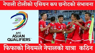 फिफाको नियमले नेपालको यात्रा कठिन  यसरी पुग्न सक्छ पहिलो पटक Asian Cup 2023 मा  Nepali Football [upl. by Ruben]