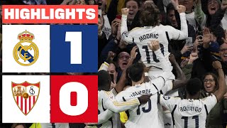 REAL MADRID 1  0 SEVILLA FC  RESUMEN LALIGA EA SPORTS [upl. by Yeldah376]