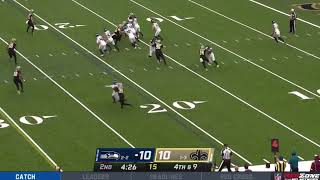 Michael Dickson Fake Punt  Seahawks vs Saints [upl. by Lorrimor]