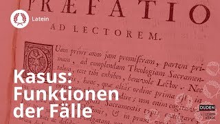 Lateinische Kasus Funktionen der Fälle im Überblick – Latein  Duden Learnattack [upl. by Eba]