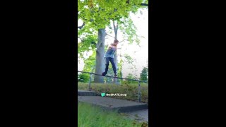 Pro Skater Austin Paz doing a long rail grind [upl. by Marice]