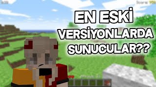 Minecraftın en eski sürümlerinde SUNUCULARA baskın yaptım [upl. by Gilus835]