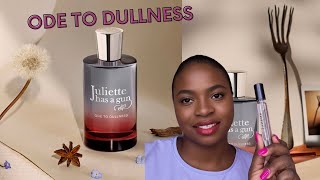 NEW JULIETTE HAS A GUN ODE TO DULLNESS PERFUME REVIEW fragrancereview fragrance [upl. by Attah]