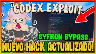 NUEVO HACK  EXPLOIT PARA ROBLOX  CODEX  BYFRON BYPASS  INDETECTABLE PARA PC Y CELULAR [upl. by Skippie]