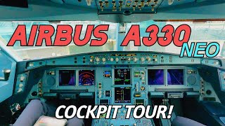 AIRBUS A330 TOUR and Cockpit VISIT  A330 NEO [upl. by Marla]