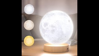 Lunar Glow 10000 Lux 3D Moon Therapy Lamp [upl. by Nasar556]