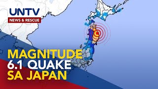 Hilagang Japan niyanig ng magnitude 61 na lindol [upl. by Menon255]