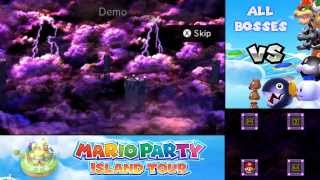 Mario Party Island Tour  ALL Boss Battles [upl. by Blessington]