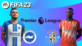 BRIGHTON vs LUTON TOWN  Premier League 2324  FIFA 23 PS5 [upl. by Earahs49]